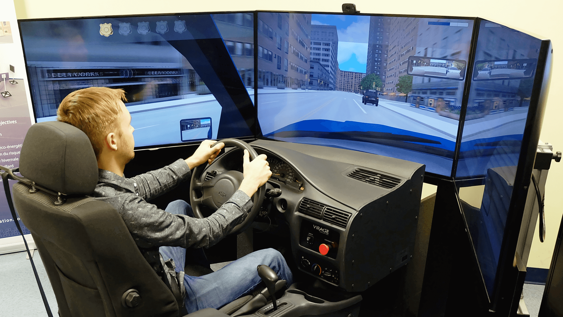 Entrenamiento en simulador de conducción