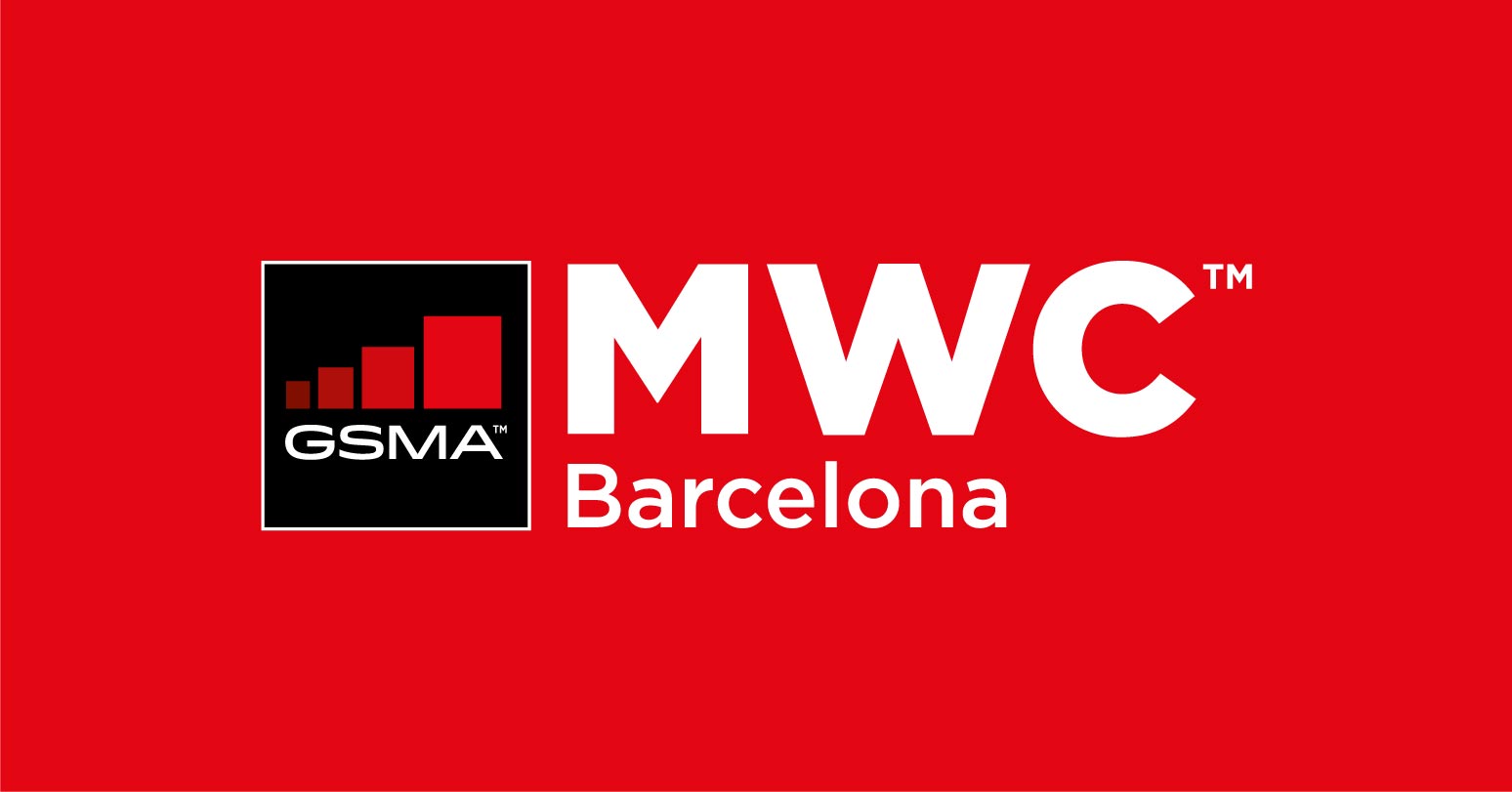 Mwc Barcelona โลโก้ Cmyk สีขาว Undated